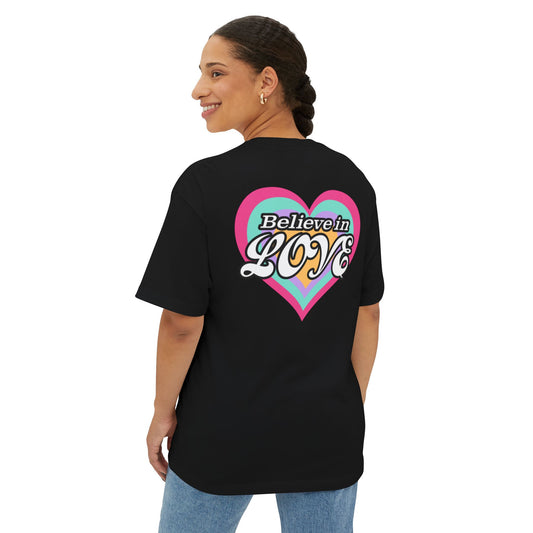 Believe in Love Oversized Boxy Tee