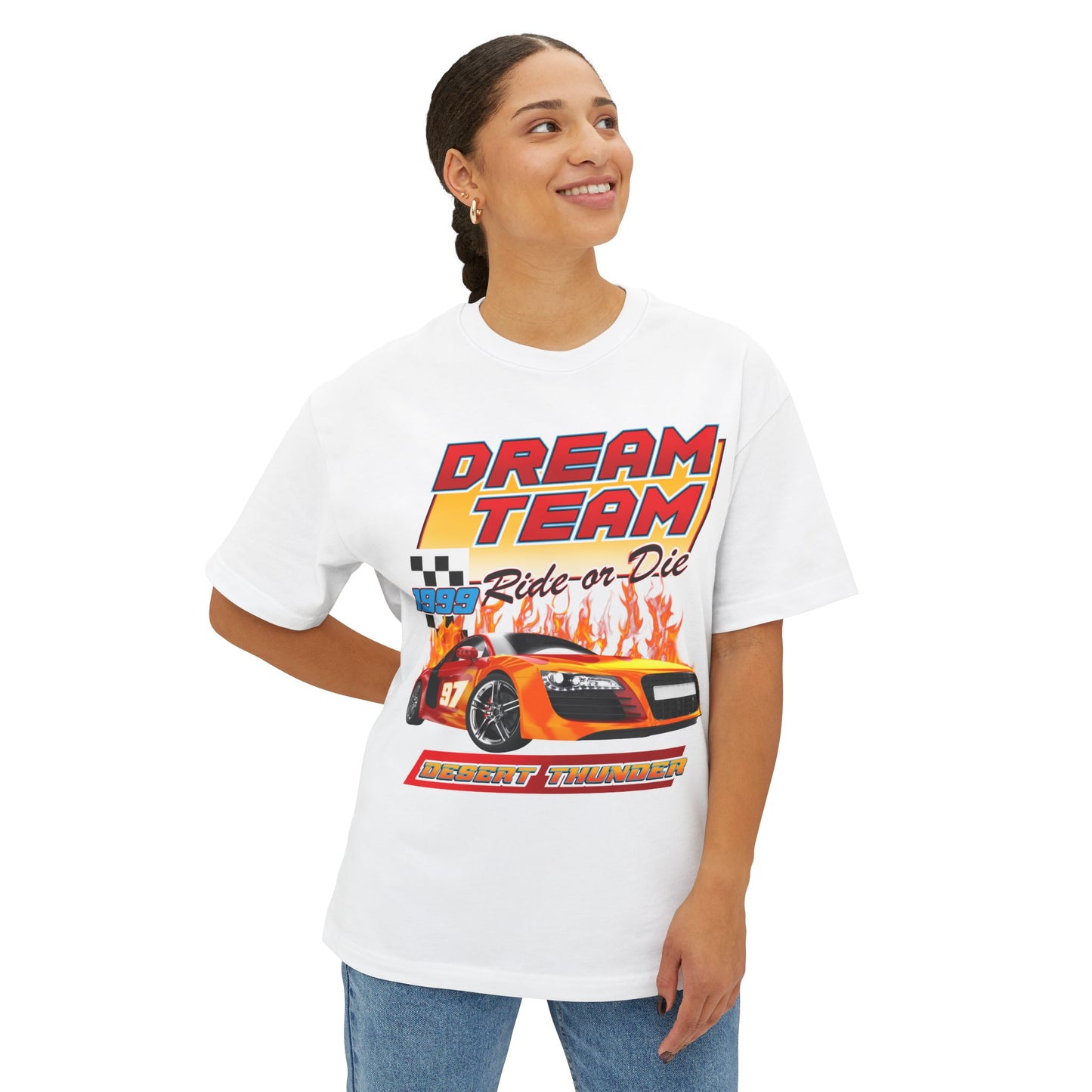 Dream Team Racing Oversized Boxy Tee