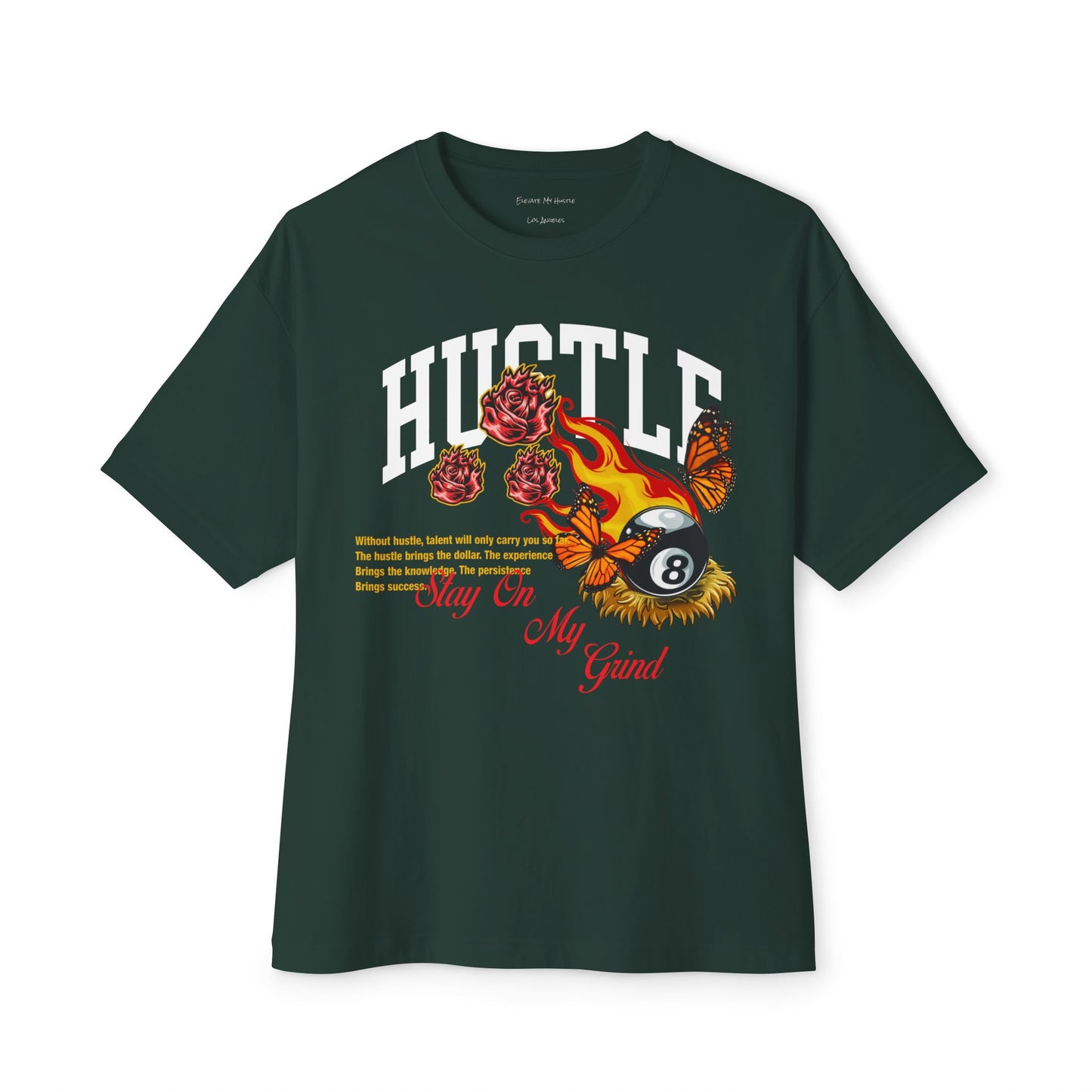 Hustle 8ball Oversized Boxy Tee