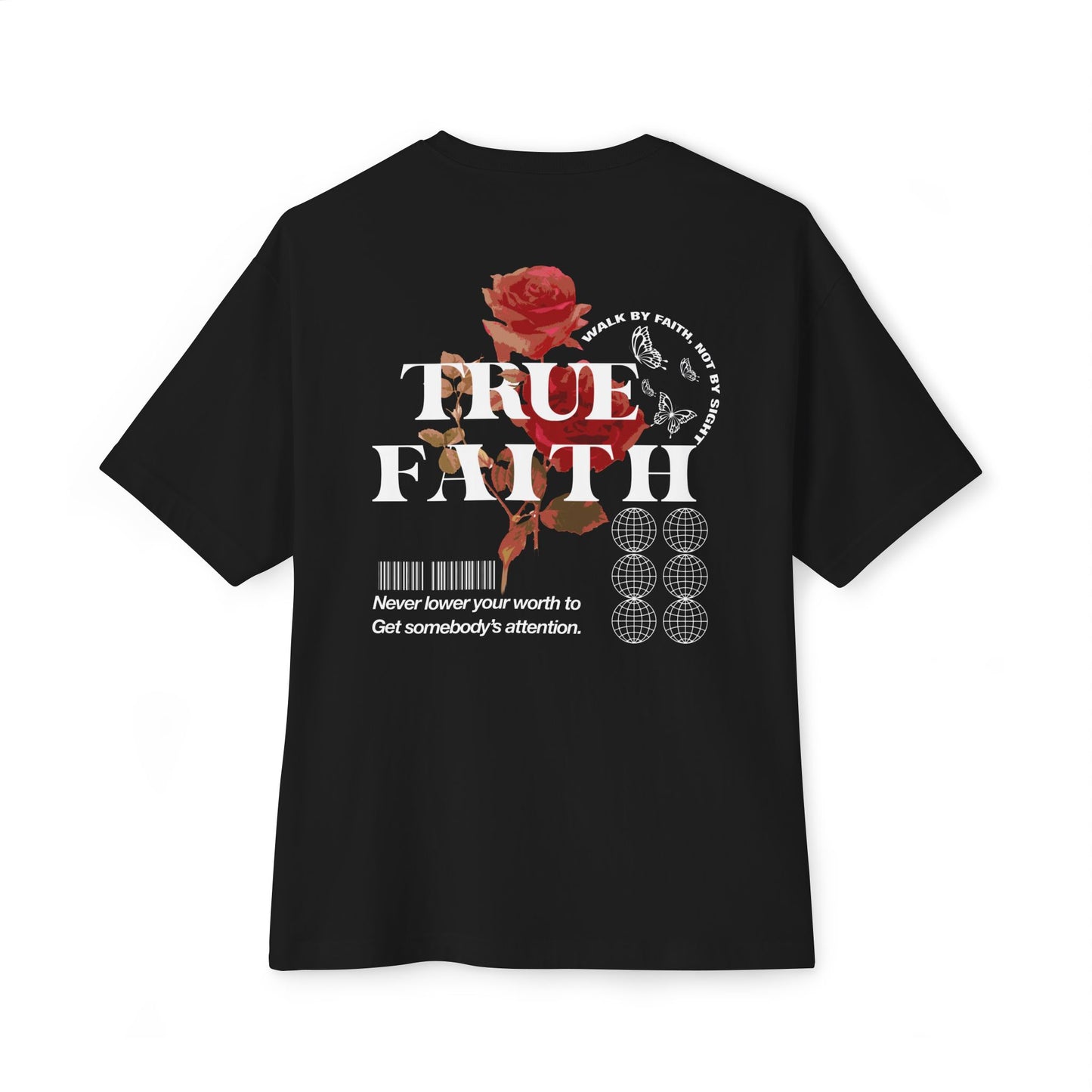 True Faith Flowers Oversized Boxy Tee