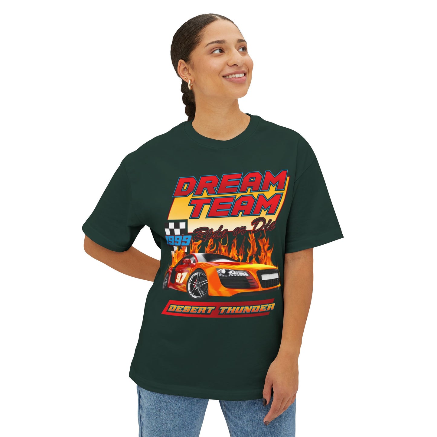 Dream Team Racing Oversized Boxy Tee